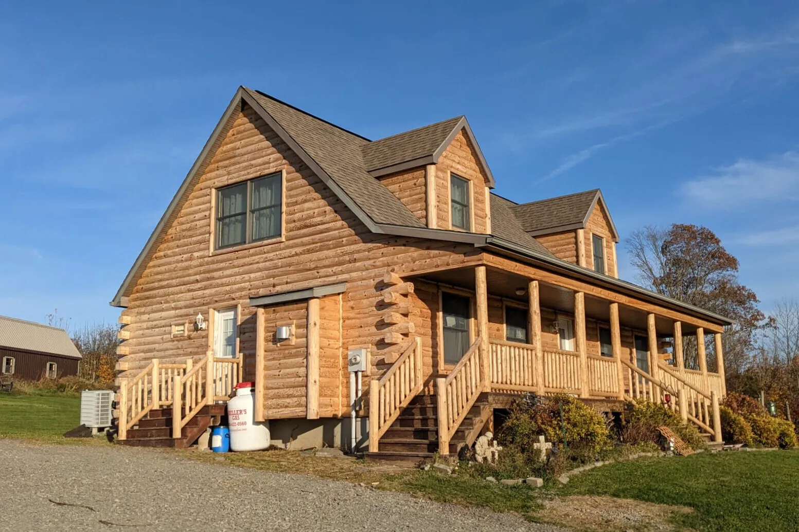 Staining home in Springville